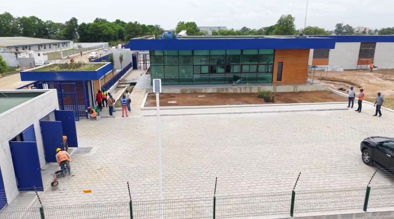 Construction data center - vue aérienne
