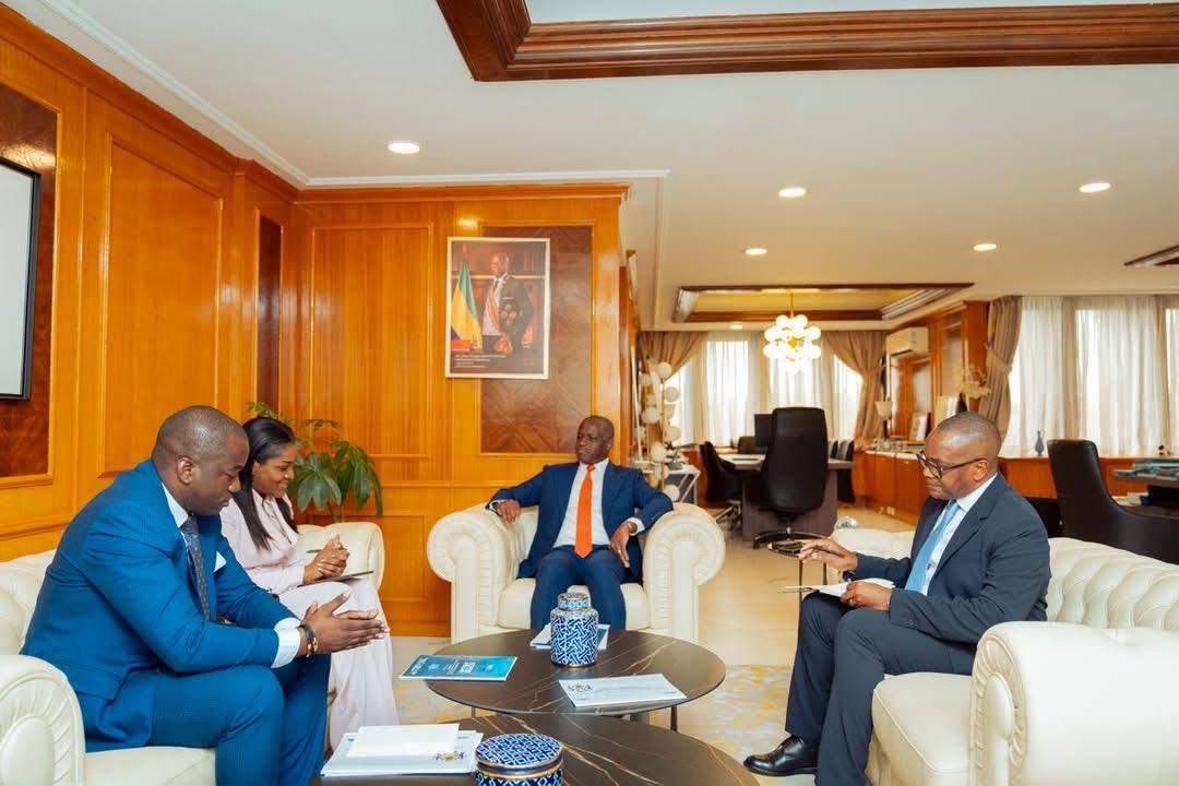 Laïka Mba, DG ST Digital Gabon, chez Hermann Immongault, le 28 mai 2026.